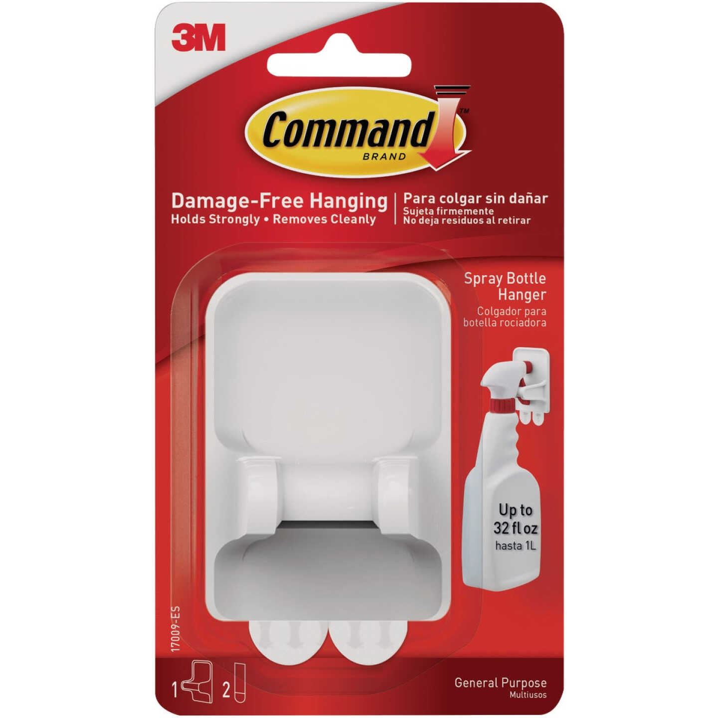 Command Spray Bottle Holder Adhesive Hook - S.W. Collins